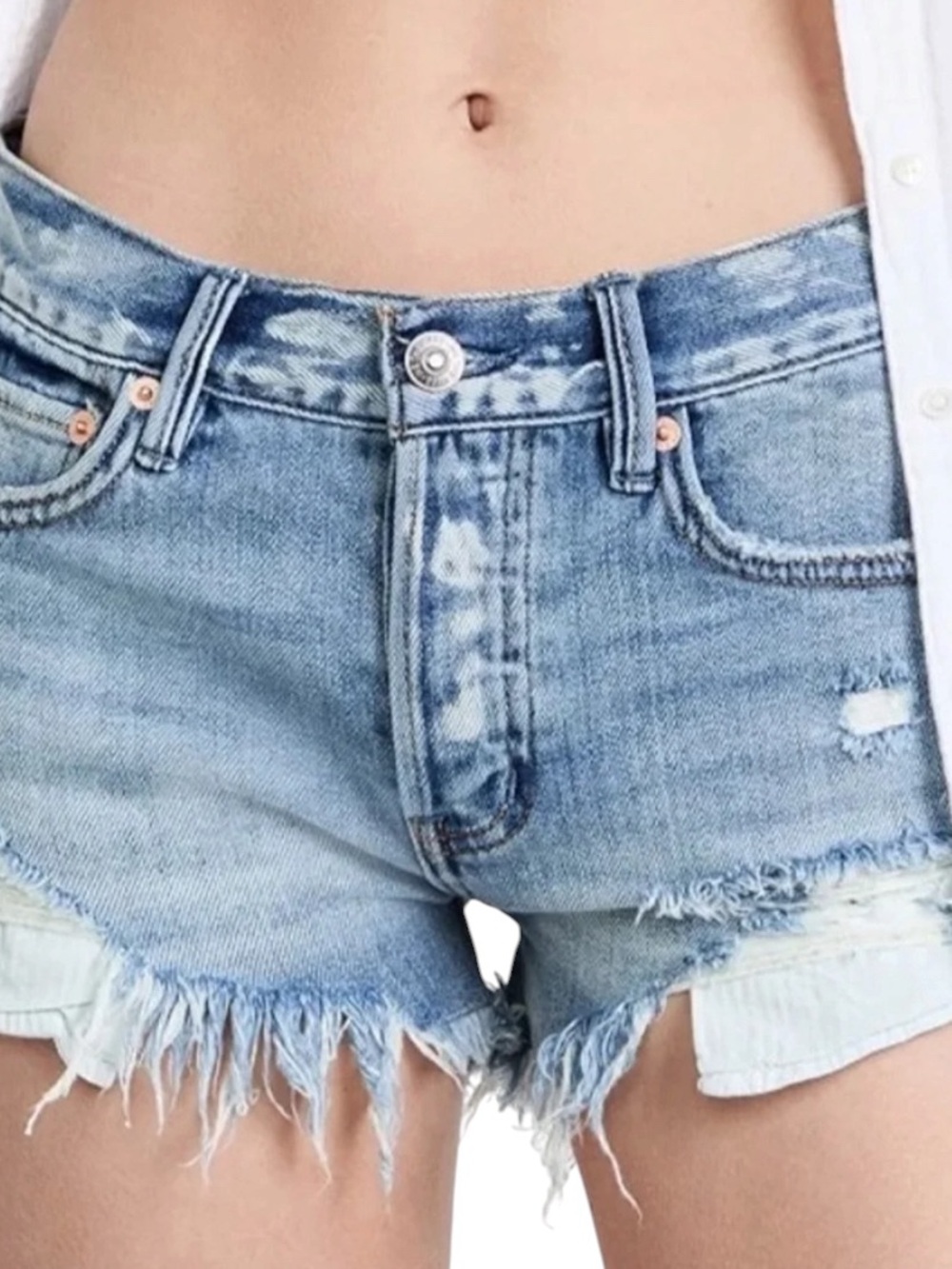 We The Free Cut Off Low Rise Mini Shorts Distressed Festival Boho Summer Beach
